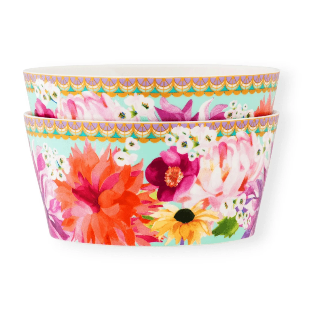 Maxwell & Williams Dahlia Daze Bowl 12cm Set Of 2 Sky HV0348 1 Maxwell & Williams Dahlia Daze Bowl 12cm Set Of 2 Sky HV0348