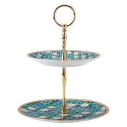 Maxwell & Williams Kasbah Cake Stand 2 Tier Mint