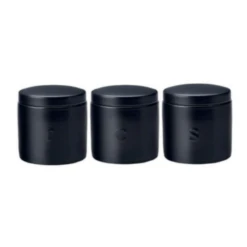 Maxwell & Williams Epicurious Canister 600ML Set Of 3 Black