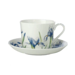 Maxwell & Williams Katherine Castle Floriade Breakfast Cup & Saucer 480ML Irises JY0037