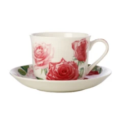 Maxwell & Williams Katherine Castle Floriade Breakfast Cup & Saucer 480ML Roses JY0032