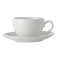 Maxwell & Williams White Basics Coupe Demi Cup & Saucer 100ML