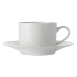 Maxwell & Williams White Basics Straight Cup & Saucer 220ML