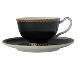 Maxwell & Williams Teas & C's Classic Footed Cup & Saucer 200ml Black HV0269