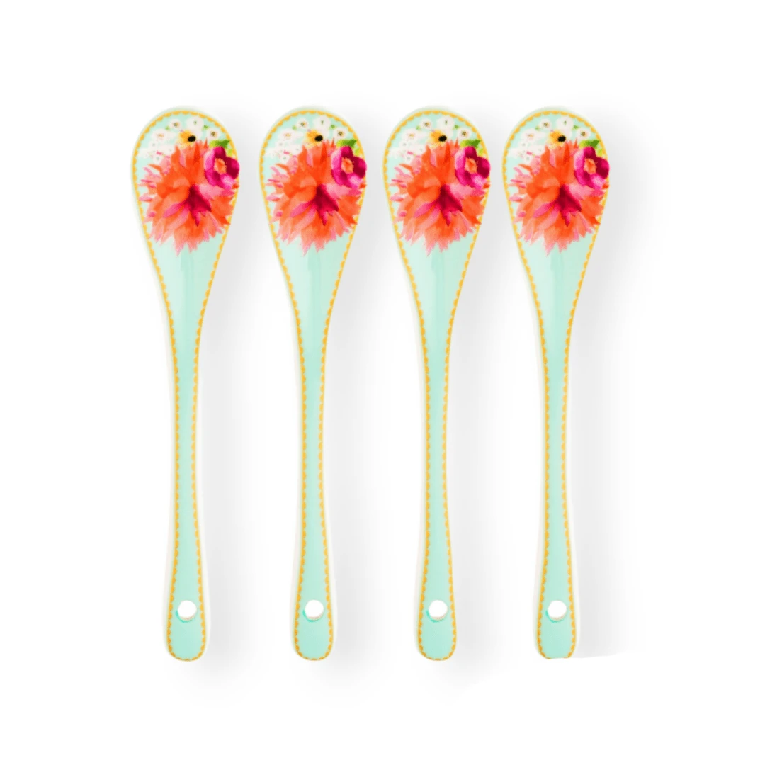 Maxwell & Williams Dahlia Daze Teaspoon Set Of 4 Sky HV0350 1 Maxwell & Williams Dahlia Daze Teaspoon Set Of 4 Sky HV0350