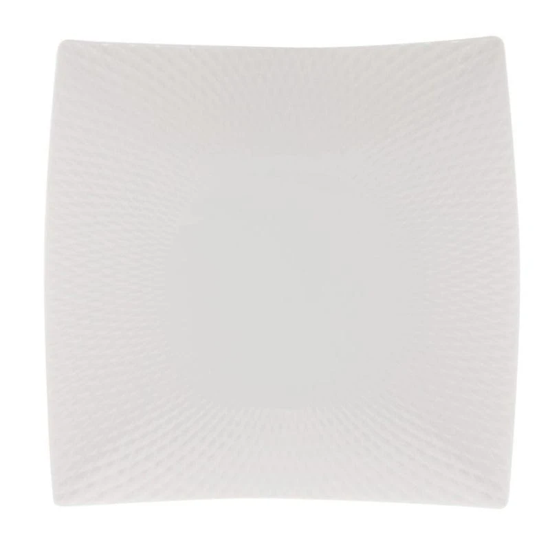 Maxwell & Williams White Basics Diamonds Square Dinner Plate 26cm 1 Maxwell & Williams White Basics Diamonds Square Dinner Plate 26cm