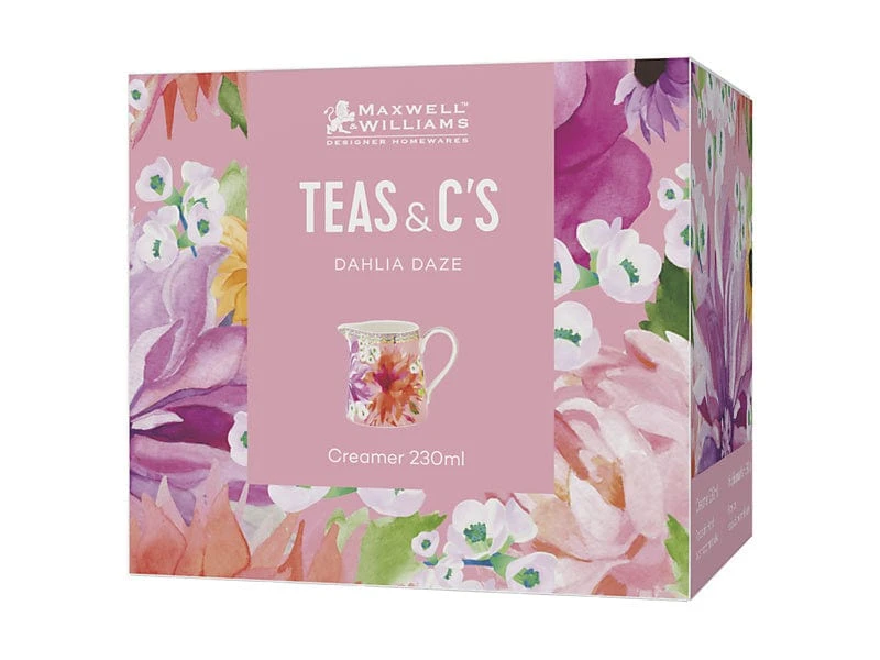 Maxwell & Williams Teas & C's Dahlia Daze Creamer 230ml Pink Gift Boxed HV0367 2 Maxwell & Williams Teas & C's Dahlia Daze Creamer 230ml Pink Gift Boxed HV0367 - Image 2