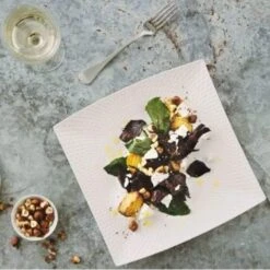 Maxwell & Williams White Basics Diamonds Square Dinner Set Of 16 -Maxwell & Williams maxwell williams dinner set maxwell williams white basics diamonds square dinner set of 16 28447636619353