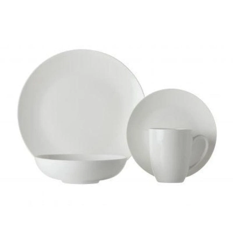 Maxwell & Williams White Basics Fitzrovia Coupe Dinner Set Of 16