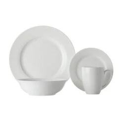Maxwell & Williams White Basics Soho Rim Dinner Set Of 16