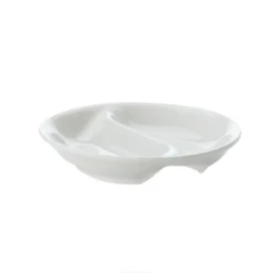 Maxwell & Williams White Basics Round Divid Sauce Dish 10cm AA0219