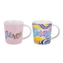 Maxwell & Williams Kasey Rainbow Be Fierce Mug Set Of 2 380ml DX1283