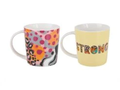 Maxwell & Williams Kasey Rainbow Be Fierce Mug Set Of 2 380ml DX1284 -Maxwell & Williams maxwell williams mug maxwell williams kasey rainbow be fierce mug set of 2 380ml dx1284 30280569421913