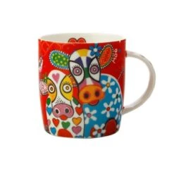 Maxwell & Williams Love Hearts Mug 370ML Happy Moo Day
