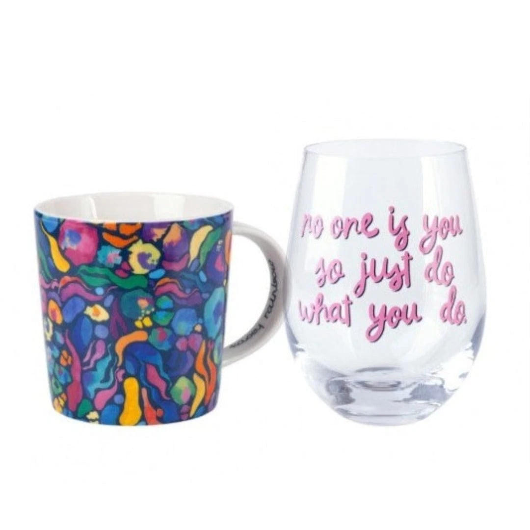 Maxwell & Williams Wild At Heart Mug & Glass Set Africa Navy 500ml DX1226 1 Maxwell & Williams Wild At Heart Mug & Glass Set Africa Navy 500ml DX1226