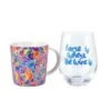Maxwell & Williams Wild At Heart Mug & Glass Set Africa Pink 500ml DX1227