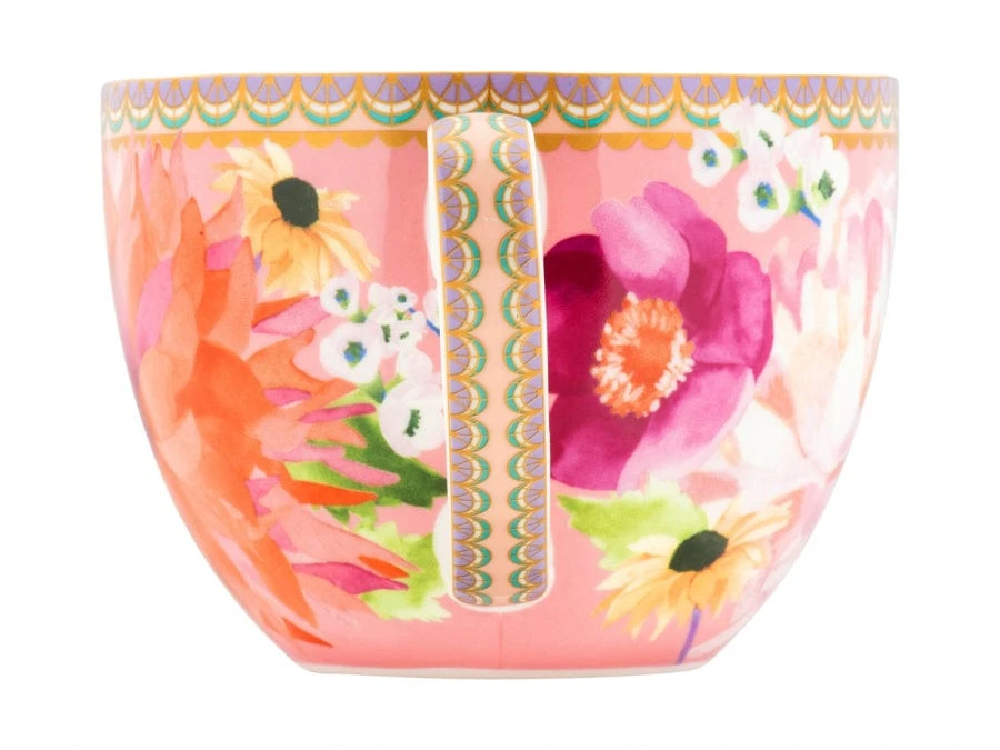 Maxwell & Williams Dahlia Daze Breakfast Cup & Saucer 400ML Pink 400ml HV0356 3 Maxwell & Williams Dahlia Daze Breakfast Cup & Saucer 400ML Pink 400ml HV0356 - Image 3