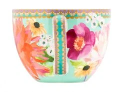 Maxwell & Williams Dahlia Daze Breakfast Cup & Saucer 400ML Sky 400ml HV0335 -Maxwell & Williams maxwell williams mugs maxwell williams dahlia daze breakfast cup saucer 400ml sky 400ml hv0335 31432414560345