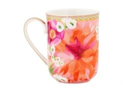 Maxwell & Williams Dahlia Daze Lidded Mug With Infuser 300ML Pink HV0360 -Maxwell & Williams maxwell williams mugs maxwell williams dahlia daze lidded mug with infuser 340ml pink hv0360 31461374885977