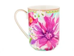 Maxwell & Williams Dahlia Daze Lidded Mug With Infuser 340ML Sky 340ml HV0339 -Maxwell & Williams maxwell williams mugs maxwell williams dahlia daze lidded mug with infuser 340ml sky 340ml hv0339 31436134088793