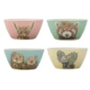 Maxwell & Williams Marini Ferlazzo Wild Planet Bamboo Bowl 14.5cm Set Of 4 Assorted