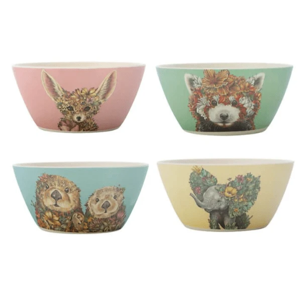 Maxwell & Williams Marini Ferlazzo Wild Planet Bamboo Bowl 14.5cm Set Of 4 Assorted 1 Maxwell & Williams Marini Ferlazzo Wild Planet Bamboo Bowl 14.5cm Set Of 4 Assorted