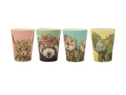 Maxwell & Williams Marini Ferlazzo Wild Planet Bamboo Tumbler 275ML Set Of 4 Assorted -Maxwell & Williams maxwell williams plate bamboo marini ferlazzo wild planet bamboo tumbler 275ml set of 4 assorted 29856541147225