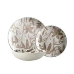 Maxwell & Williams Marc Martin Dusk Dinner Set Taupe 12 Piece AW0596