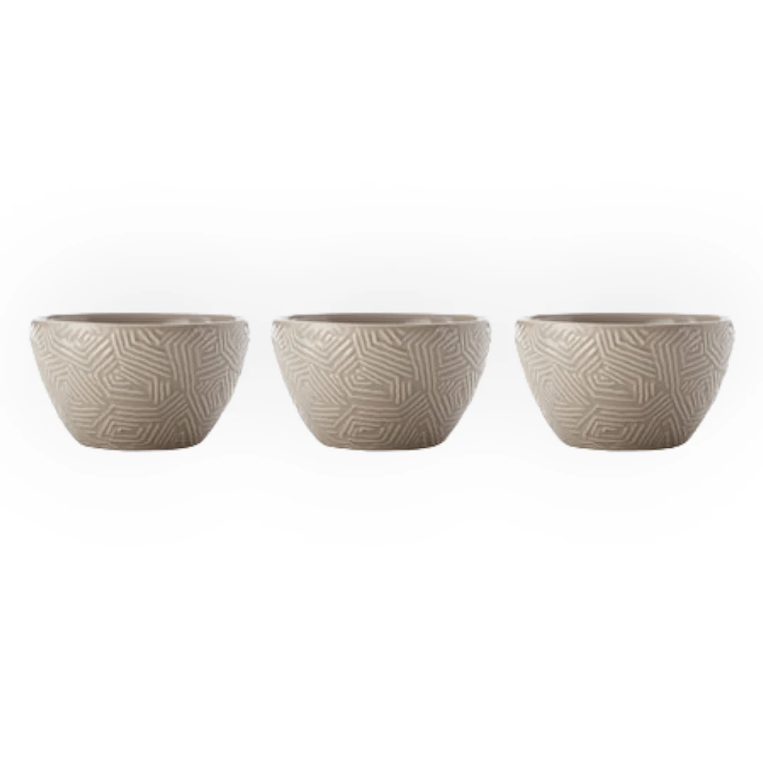 Maxwell & Williams Dune Bowls Taupe Set Of 3 12cm DR0433 1 Maxwell & Williams Dune Bowls Taupe Set Of 3 12cm DR0433