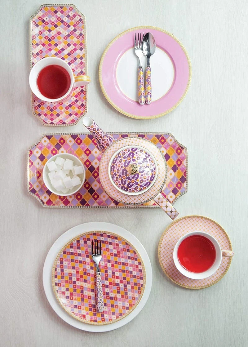 Maxwell & Williams Maxwell Williams T&C’s Kasbah Rectangular Platter 25X11 5cm Rose 2 Maxwell & Williams Maxwell Williams T&C’s Kasbah Rectangular Platter 25X11 5cm Rose - Image 2