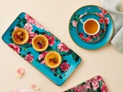 Maxwell & Williams Maxwell Williams Teas & C's Silk Road Rectangle Platter 33x15.5cm Aqua -Maxwell & Williams maxwell williams platter maxwell williams teas c s silk road rectangle platter 33x15 5cm aqua 28482112782425