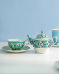 Maxwell & Williams Kasbah Mint Tea For One Set -Maxwell & Williams maxwell williams tea set maxwell williams kasbah mint tea for one set 28408914804825