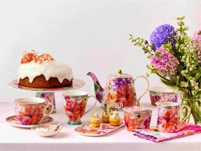 Maxwell & Williams Dahlia Daze Teapot With Infuser 1L Sky HV0333 3 Maxwell & Williams Dahlia Daze Teapot With Infuser 1L Sky HV0333 - Image 3